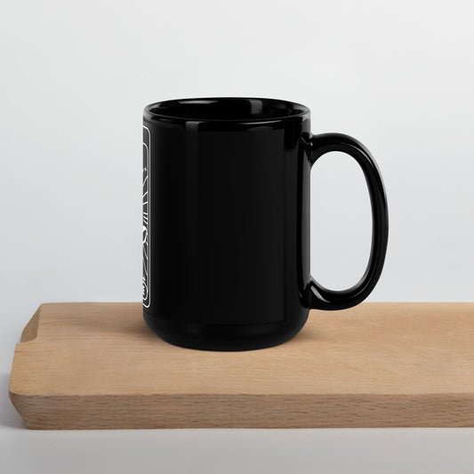 Mug brillant noir Bred WL